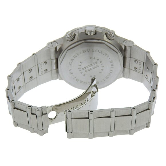 Bvlgari Diagono Scuba SCB38S Stainless Steel Automatic Chronograph Watch with...